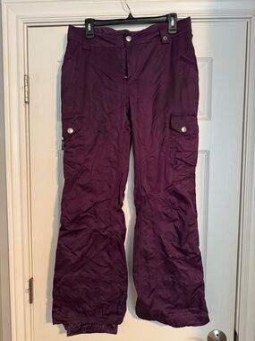 Burton Deep Purple Wide-Leg Cargo Snow Pants